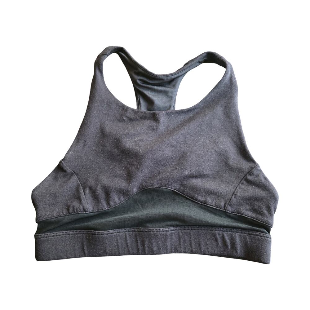 ALO Black Mesh Sports Bra Size: XS